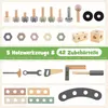 COSTWAY Werkbank Kinder, Holz Werkzeugbank mit 42 TLG. Produktbild-Vorschau 6