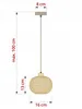 Luxolar LED Pendelleuchte E27 Rattan Boho Beige/Grau - Produktbild-Vorschau 7