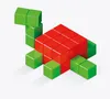 Geomag Magicube Green Line Bulk Junior 128-teilig Produktbild-Vorschau 13