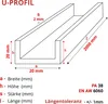 GAL-INDUSTRIAL | Aluminium U-PROFIL - 20x20x20x2mm - 200cm Produktbild-Vorschau 2