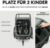 hauck 3in1 Fahrradanhänger Bike n' Walk Duo Dark-green Produktbild-Vorschau 5