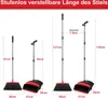 Besen und Kehrschaufel Set, Edelstahl verlängerbar Produktbild-Vorschau 5