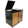 abc HOME Mülltonnenbox 2er Set 240L Metall Anthrazit Produktbild-Vorschau 10