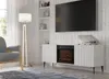 TV-Schrank RAVENNA 2D 170 cm mit Kamin WEIß MATT auf Produktbild-Vorschau 4