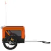 vidaXL Fahrradanhänger Hunde Orange und Schwarz Produktbild-Vorschau 5