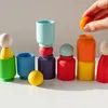 Ulanik Montessori Jouets en bois Poupées arc-en-ciel à Voir les images du produit 14
