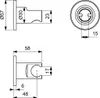 Ideal Standard Brausehalter rund Idealrain Round BC806XG Produktbild-Vorschau 3