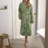 Pip Studio Bademantel Secret Garden Bathrobe Farbe Green Produktbild-Vorschau 6