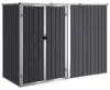 vidaXL Tuinhuis, antraciet, 225x89x161 cm, verzinkt staal Productafbeelding-voorbeeld 1