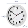 MAUL Wanduhr MAULstep Ø 30 x 5 cm funkgesteuert Kunststoff Produktbild-Vorschau 2