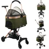 2 in 1 Hundebuggy Hundebox Faltbar Katzenbuggy mit Produktbild-Vorschau 4