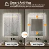 Specchio da bagno a LED 90x70 cm senza cornice con Anteprima dell’immagine prodotto 9