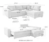 Ecksofa-Dauerschläfer Boxspring Federkerncouch Topper Produktbild-Vorschau 11