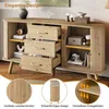 Buffet Merax avec portes coulissantes et tiroirs, commode à Voir les images du produit 18