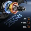 Erwachsenen-Elektrofahrrad Modell F1L grau, 250-W-Motor, Produktbild-Vorschau 5