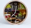 Holzuhr 20fi cm wanduhr - Ein Glas Wein Produktbild-Vorschau 1