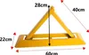 set di 2 - Barriera per parcheggio pieghevole da 60 cm | Anteprima dell’immagine prodotto 2
