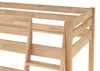 Platzsparendes Hochbett Stockbett 90x200 Buche lackiert mit Produktbild-Vorschau 5