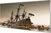 Glasbilder 120x60 Wandkunst Das Schiff alt Himmel Meer Produktbild-Vorschau 1