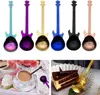 7 Stück Dessertlöffel set Edelstahl Kaffeelöffel bunter Produktbild-Vorschau 1