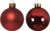 Christbaumkugeln groß 8 cm 6er Set rot matt und glänzend Produktbild-Vorschau 12
