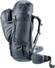 A dark gray Deuter Voyager 60+10 SL backpack is shown from the side against a white background. Produktbild-Vorschau