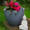 Blumentopf Modell Tropea Hellgrau d:40cm h:32cm Blumenkübel Produktbild-Vorschau 2