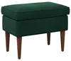 Pouf vidaXL verde scuro 55 x 35 x 41 cm in velluto Anteprima dell’immagine prodotto 1