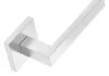A close-up, studio shot of a modern, brushed metal door handle on a white background. Produktbild-Vorschau
