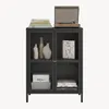 Sideboard ’Säkylä’ Stahl mit 2 Glastüren geriffelt 84 x 64 Produktbild-Vorschau 6