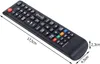 A black remote control is shown from a diagonal angle, with measurement indicators for its dimensions. Náhled obrázku produktu