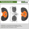 2x Sackkarrenrad PolyurethanRad 260x85 mm 3.00-4 60 mm Produktbild-Vorschau 4