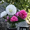2474U Kunstblumenstrauß weiß pink, Künstliches Produktbild-Vorschau 5