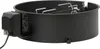 A black rotisserie spit assembly with a motor attached, shown from a side angle against a white background. Voir les images du produit