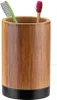 Bicchiere per spazzolini da denti marrone 11 cm in legno Anteprima dell’immagine prodotto 4