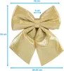 Geschenkschleife Groß - Gold Samtschleife Dekoration 24 cm Produktbild-Vorschau 3