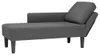 vidaXL Chaiselongue mit Kissen Dunkelgrau Cordstoff Produktbild-Vorschau 8