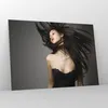 Bilder auf glas - Schönheit Mode Modell posieren - 100x70cm Produktbild-Vorschau 4