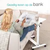 ELONEO mobiele bedtafel op wielen, verstelbare Productafbeelding-voorbeeld 8