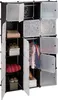 Relaxdays Regalsystem Kleiderschrank mit 11 Fächern, Produktbild-Vorschau 1