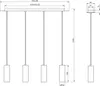 TRIO-Leuchten Pendelleuchte MARLEY 4-flammig BH 75x150 cm Produktbild-Vorschau 7