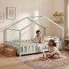 Kinderbett ’Treviolo‘ in Haus-Optik mit Rausfallschutz Produktbild-Vorschau 4