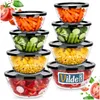 Vilde | Glasschüsseln Set mit Deckel - 8-teilig - Produktbild-Vorschau 9
