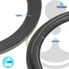 Close-up view of two rubber seals, likely for a sink drain, with labels indicating 'OBEN' (top) and 'UNTEN' (bottom). Produktbild-Vorschau