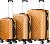 Set de valises Zelsius 3 pièces, orange, valise de voyage Voir les images du produit 1