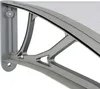 vidaXL Auvent de porte Gris 350x100 cm Polycarbonate Voir les images du produit 6