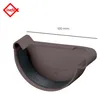 INEFA Dachrinnen Endstück halbrund, PVC NW100 / 100mm, Produktbild-Vorschau 2