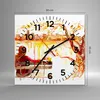 Wanduhr - Quadrat - Glasuhr - Weiblich städtisch quadrat Produktbild-Vorschau 3