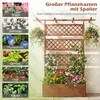 COSTWAY Blumenkasten mit Rankgitter, Rankhilfe, Produktbild-Vorschau 7