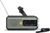 A survival radio with a hand crank and antenna, shown against a white background. Produktbild-Vorschau